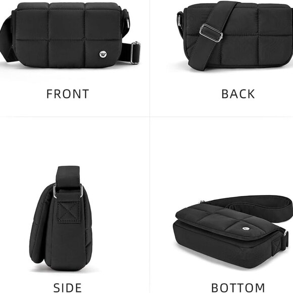 Stylish Black Crossbody Bag for Women - Durable & Lightweight for Everyday Use - Picture 5 of 7